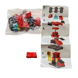 Zuru Gumi Yum Surprise Mini Cities Toy Fire Station Red Firetruck Mini Playset